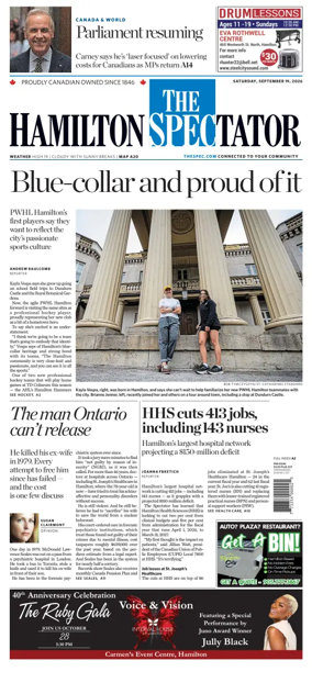 Cover of The Hamilton Spectator