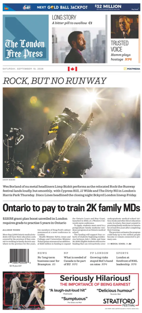 Cover of The London Free Press