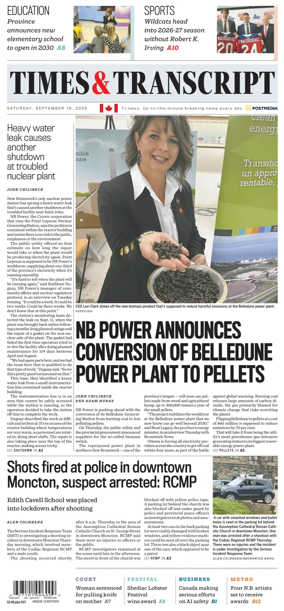 Cover of Times & Transcript