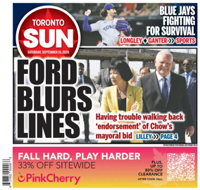 Cover of Toronto Sun