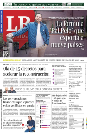 Cover of La Republica (Colombia)