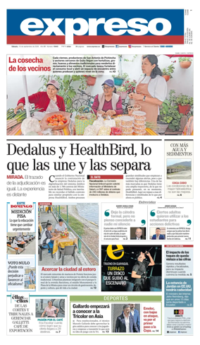 Cover of Diario Expreso