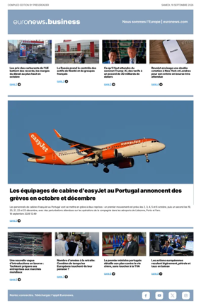 Cover of Euronews Business (French)