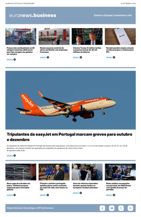 Cover of Euronews Business (Portuguese)