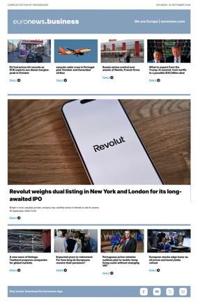 Cover of Euronews Business