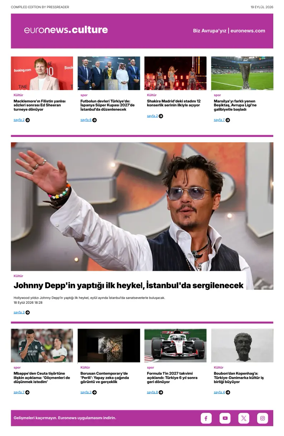 Cover of Euronews Culture and Sport (Turkish) Compiled Edition