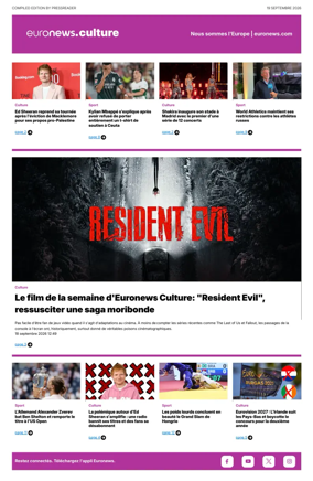 Cover of Euronews Culture (French)