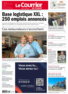 Cover of Le Courrier de l’Ouest (Deux-Sevres)