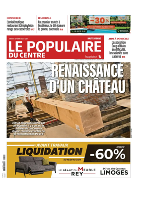 Cover of Le Populaire du Centre (Haute-Vienne)