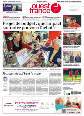 Cover of Ouest France (Challans / Saint-Gilles-Croix-de-Vie)