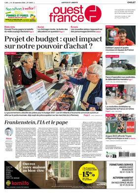 Cover of Ouest France (Cholet)