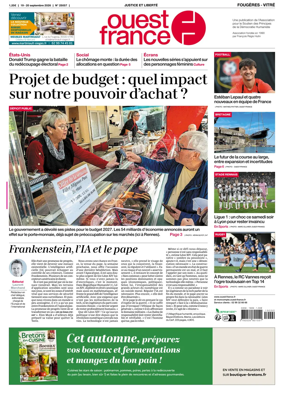 Cover of Ouest-France (Fougeres Vitre)