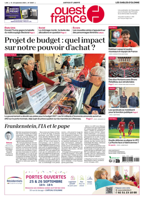 Cover of Ouest France (Les Sables-d'Olonne)