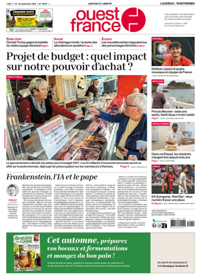 Cover of Ouest France (Loudeac / Rostrenen)