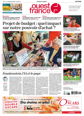 Cover of Ouest France (Mayenne)