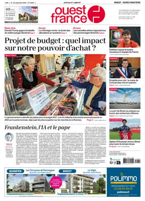 Cover of Ouest France (Nord-Finistere)