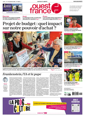 Cover of Ouest France (Pornic / Pays de Retz)