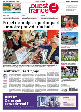 Cover of Ouest-France (Rennes Nord-Ouest)