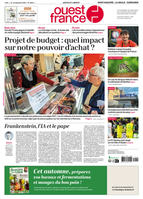 Cover of Ouest France (Saint-Nazaire La Baule Guerande)