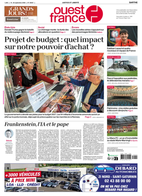 Cover of Ouest France (Sarthe)