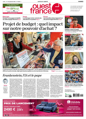 Cover of Ouest France (Vannes)