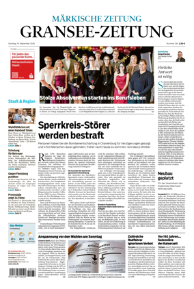 Cover of Gransee-Zeitung