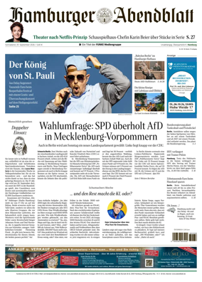 Cover of Hamburger Abendblatt (Hamburg)