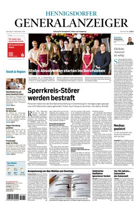 Cover of Hennigsdorfer Generalanzeiger