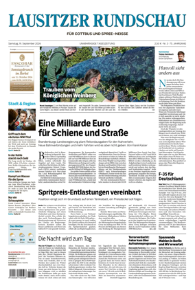 Cover of Lausitzer Rundschau