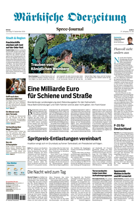 Cover of Markische Oderzeitung Erkner