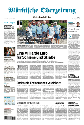 Cover of Markische Oderzeitung Oderland-Echo