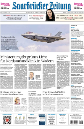 Cover of Saarbruecker Zeitung