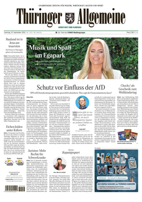Cover of Thuringer Allgemeine (Arnstadt und Ilmenauz)
