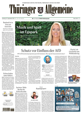 Cover of Thuringer Allgemeine (Erfurt)