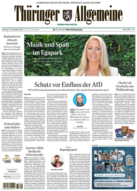 Cover of Thuringer Allgemeine (Weimar)