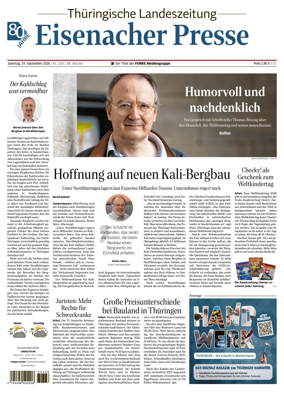 Cover of Thuringische Landeszeitung (Eisenach)