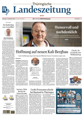 Cover of Thuringische Landeszeitung (Erfurt)