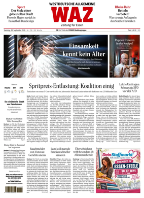 Cover of Westdeutsche Allgemeine Zeitung (Essen)