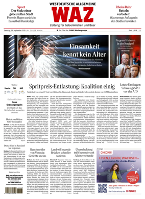 Cover of Westdeutsche Allgemeine Zeitung (Gelsenkirchen)
