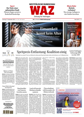 Cover of Westdeutsche Allgemeine Zeitung (Hattingen)