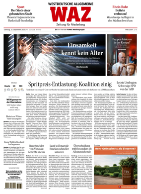 Cover of Westdeutsche Allgemeine Zeitung (Velbert)