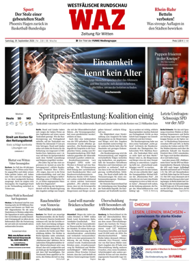 Cover of Westdeutsche Allgemeine Zeitung (Witten)