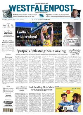 Cover of Westfalenpost (Olpe)