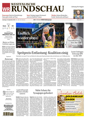 Cover of Westfalische Rundschau (Hagen Hohenlimburg)