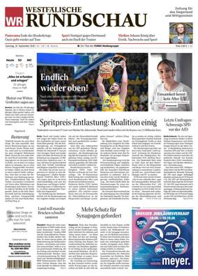 Cover of Westfalische Rundschau (Siegen)