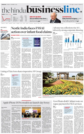 Cover of BusinessLine (Bangalore)