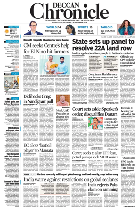 Cover of Deccan Chronicle