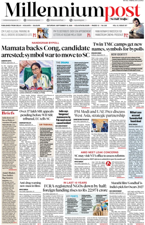 Cover of Millennium Post (Kolkata)