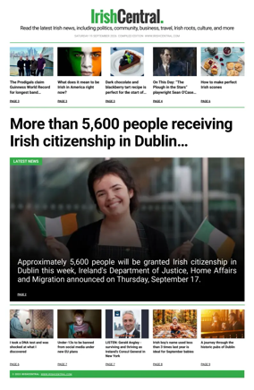 Cover of Irish Central