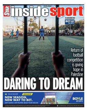 Cover of Irish Daily Star - Inside Sport